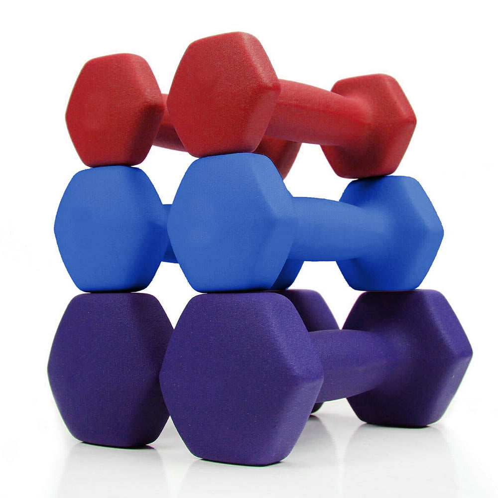 Set of 6 dumbbells