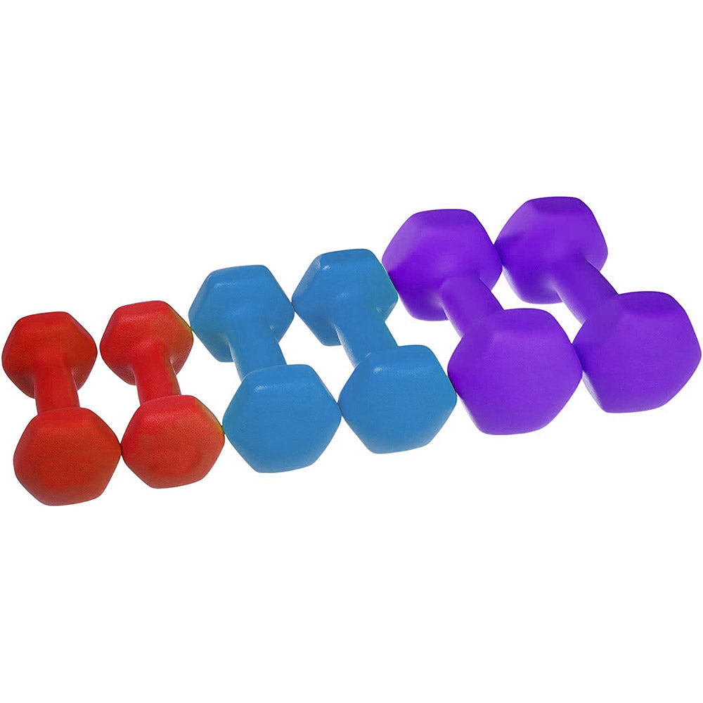 Set of 6 dumbbells