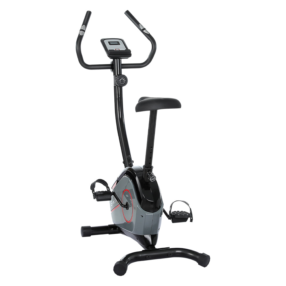 NNEDSZ Magnetic Exercise Bike 8 Levels Upright Bike Fitness Home Gym Cardio