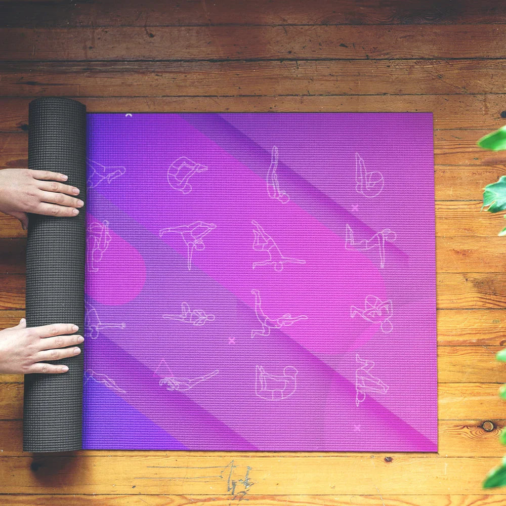 NNEOBA Natural Rubber Yoga Mat with Bag & Straps