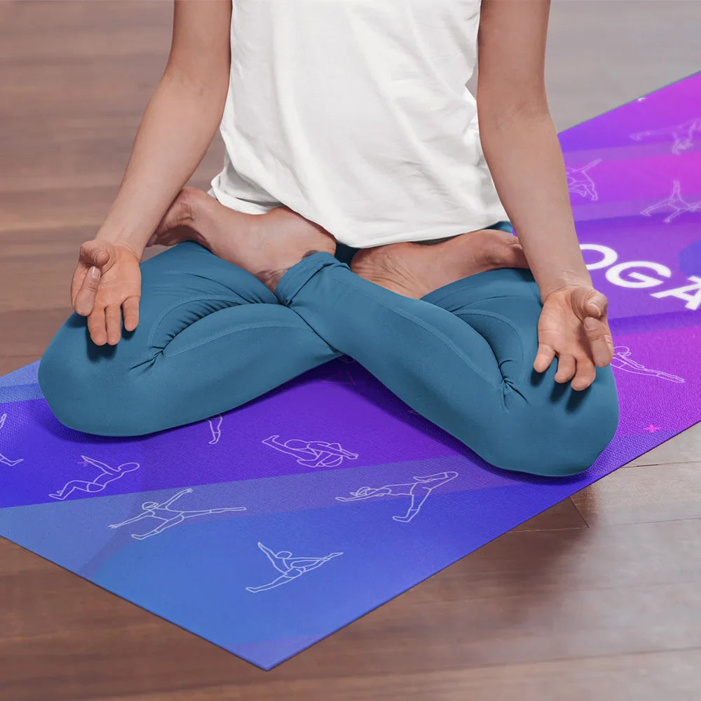 NNEOBA Natural Rubber Yoga Mat with Bag & Straps