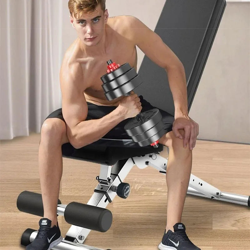 NNEOBA Foldable Multi-Function Dumbbell Bench Set
