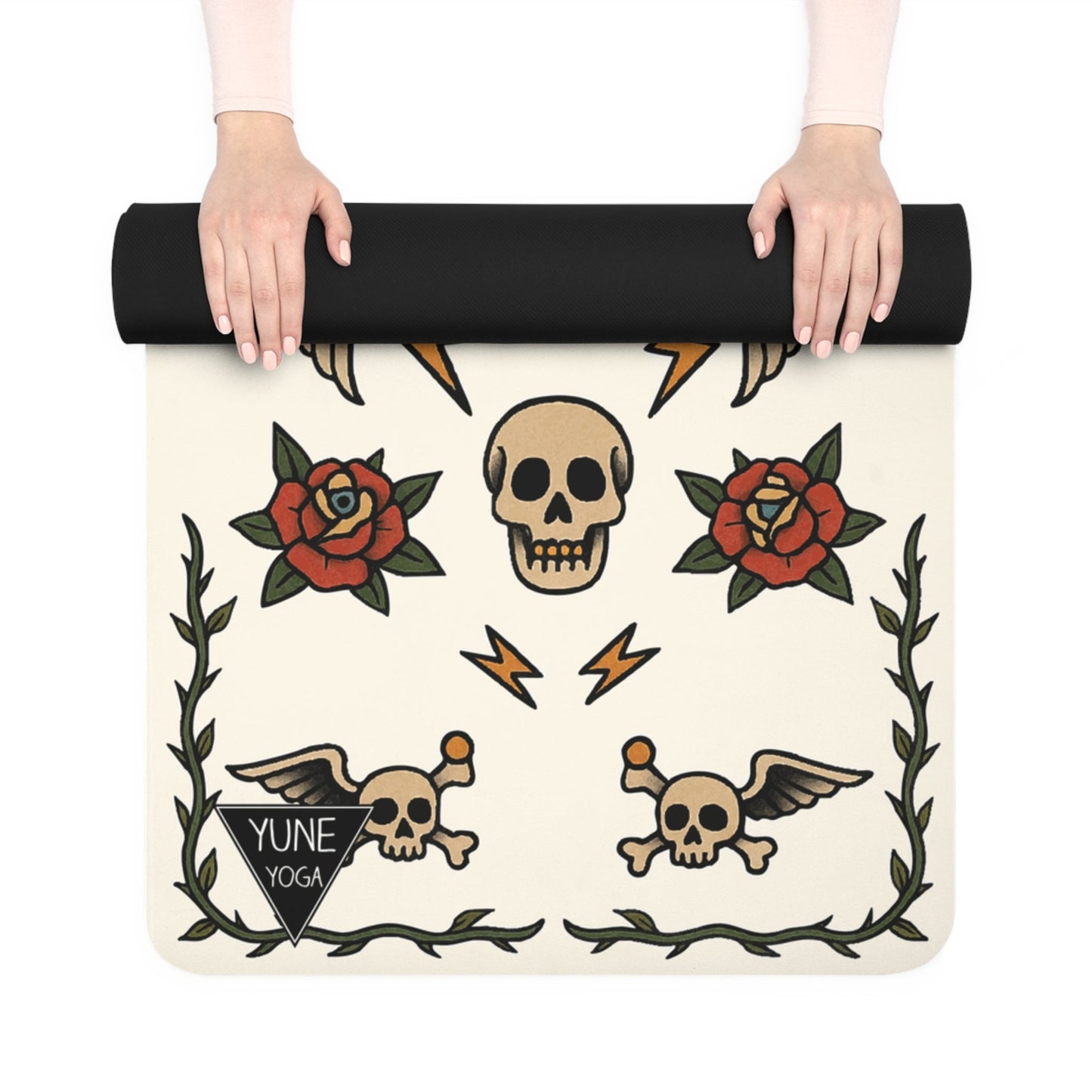 Baby Bat, Big Grip — Tattoo Series Yoga Mat | Yune Yoga