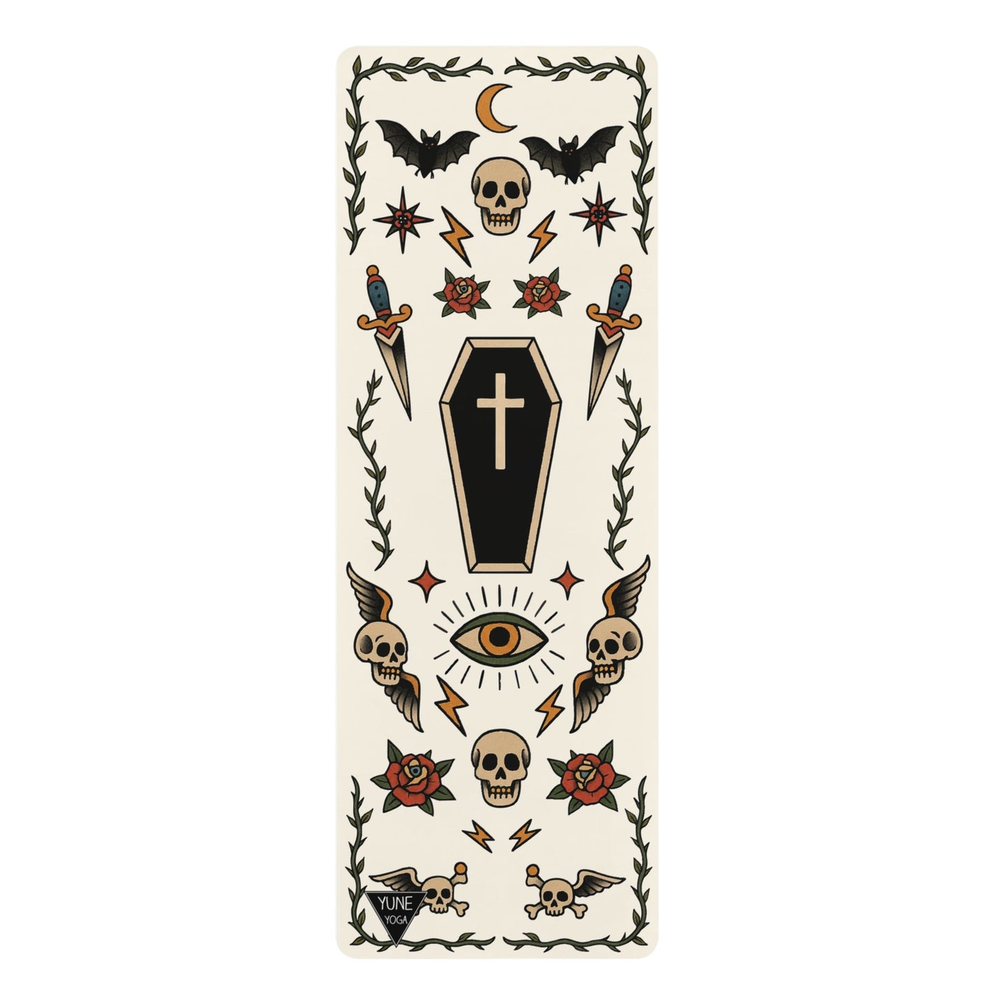 Baby Bat, Big Grip — Tattoo Series Yoga Mat | Yune Yoga