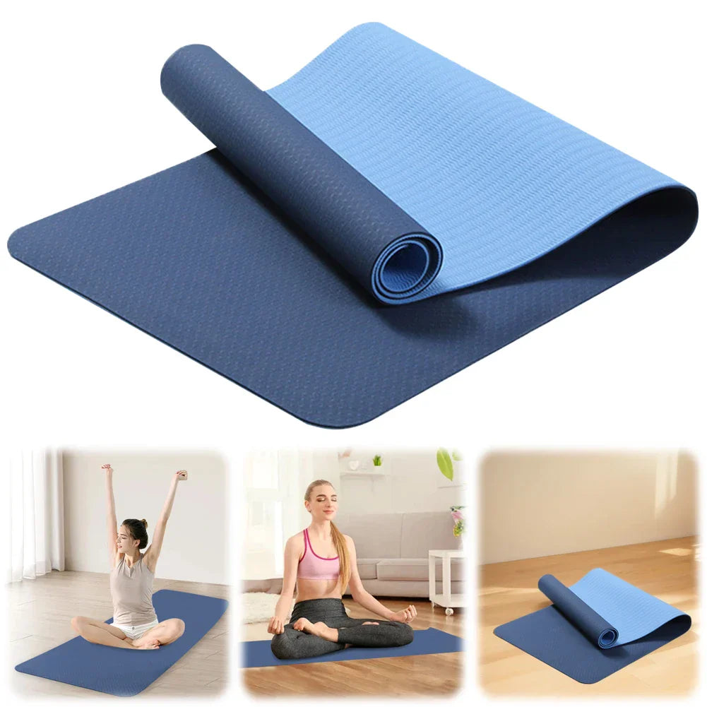 Anti-Slip Sports Fitness Mat for Yoga & Pilates
