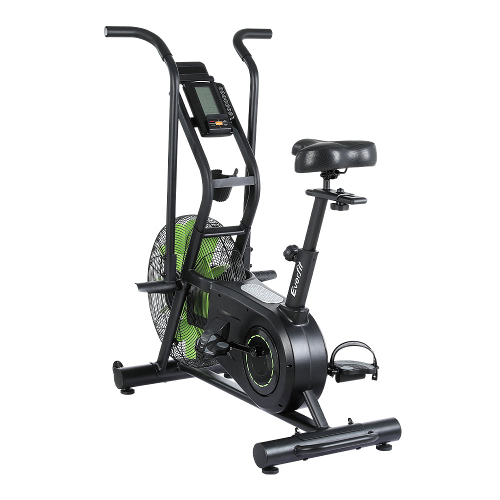 NNEDSZ Air Bike Dual Action Exercise Bike Fitness Home Gym Cardio