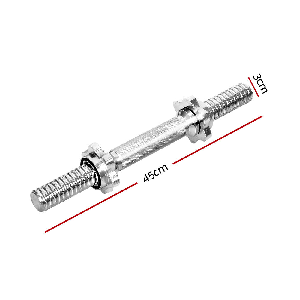 NNEDSZ 45cm Dumbbell Bar Gym Home Exercise 150kg Capacity