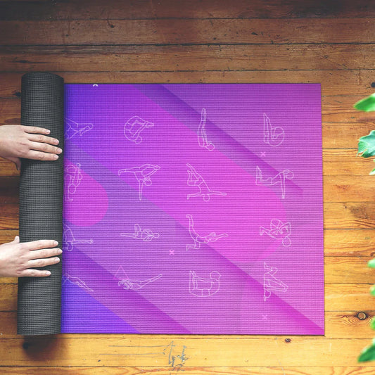 NNEOBA Natural Rubber Yoga Mat with Bag & Straps