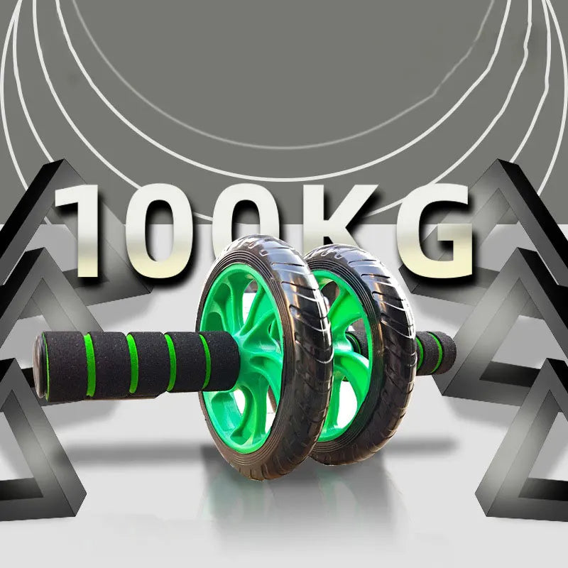 NNEOBA Double-Wheeled Ab Roller Non-Slip Muscle Trainer Green