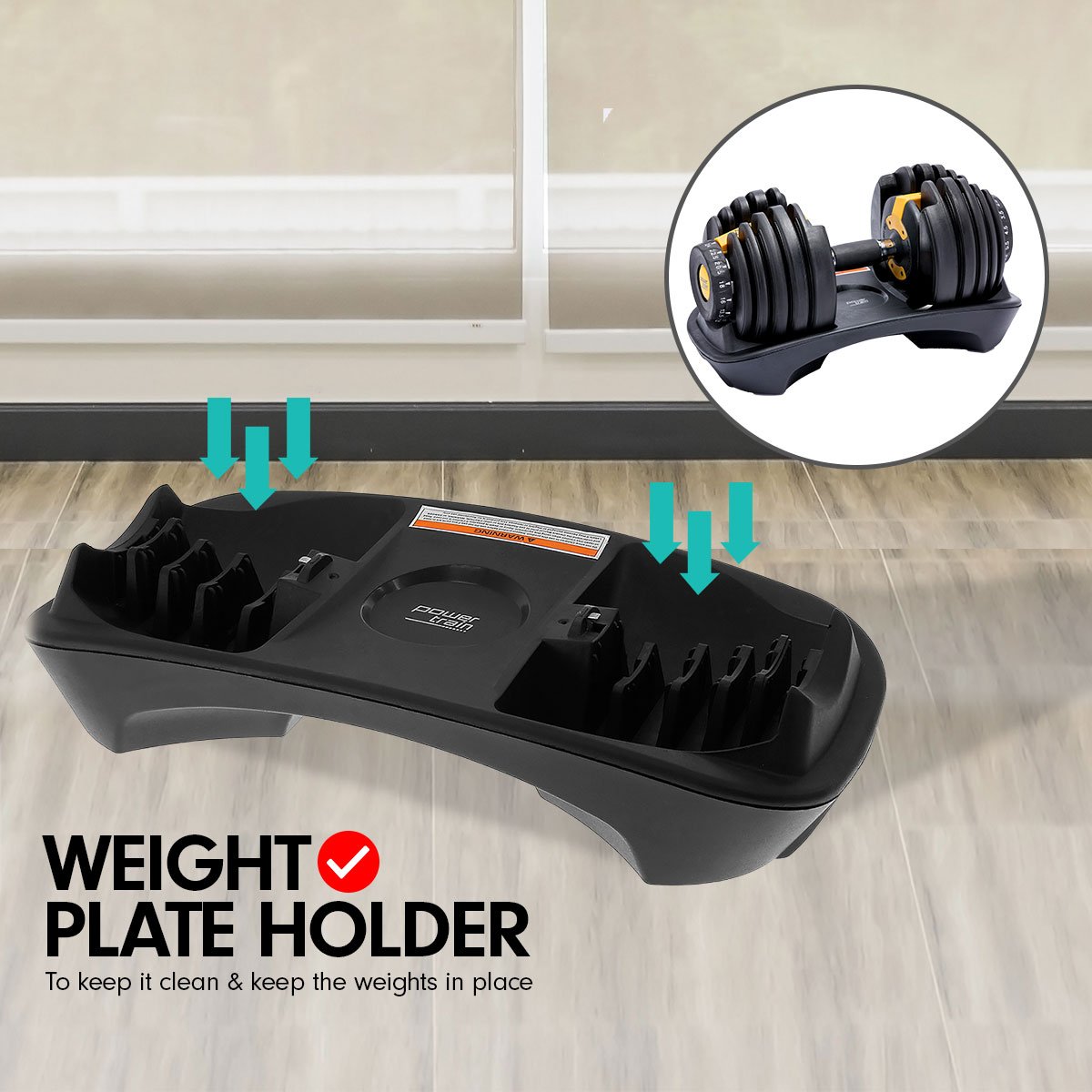 NNEDSZ 48kg  Adjustable Dumbbell Home Gym Set Gold