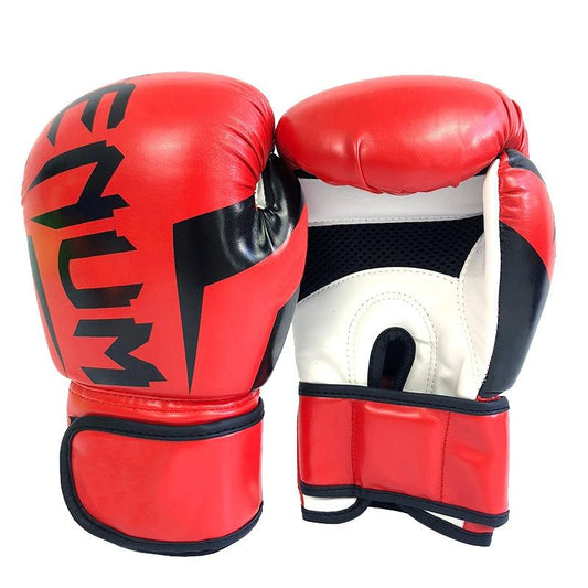 NNEDSZ Professional Boxing Gloves For Adult Training - 10Oz Muay Thai Fighting - Red