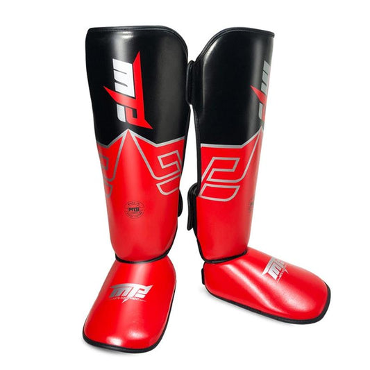NNEDSZ Protective Leg Guards For Freestyle Grappling And Thai Boxing Training - L - Blue