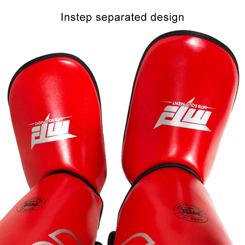 NNEDSZ Protective Leg Guards For Freestyle Grappling And Thai Boxing Training - L - Blue