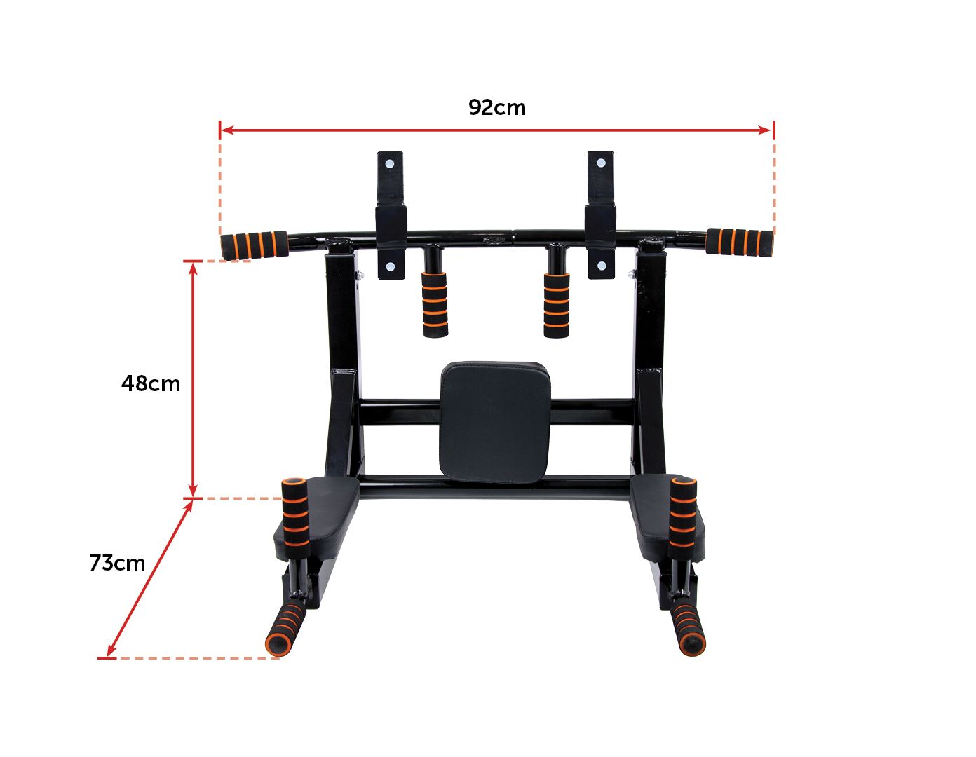 NNEDSZ Duty Wall Mounted Power Station - Knee Raise - Pull Up - Chin Up -Dips Bar