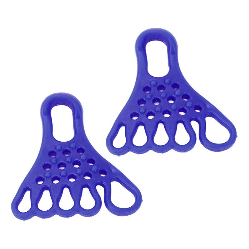 NNEDSZ 2 Pairs Blue Toe Separator and Foot Stretching Band - Arch Support, Bunion Corrector, and Foot Massage Tool