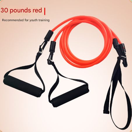 NNEDSZ Red Handle Model [Training Strength] [30lbs] Swim Resistance Band Trainer - Dry-Land Arm Strength & Stroke Exercise Cords
