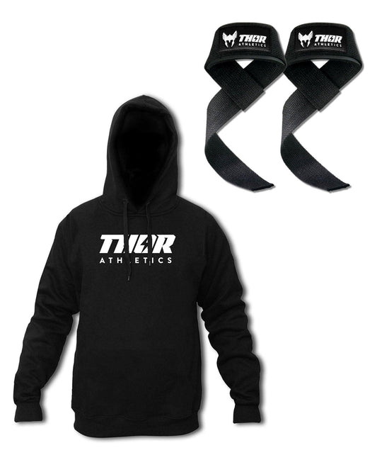 Hoodie + Lifting Straps