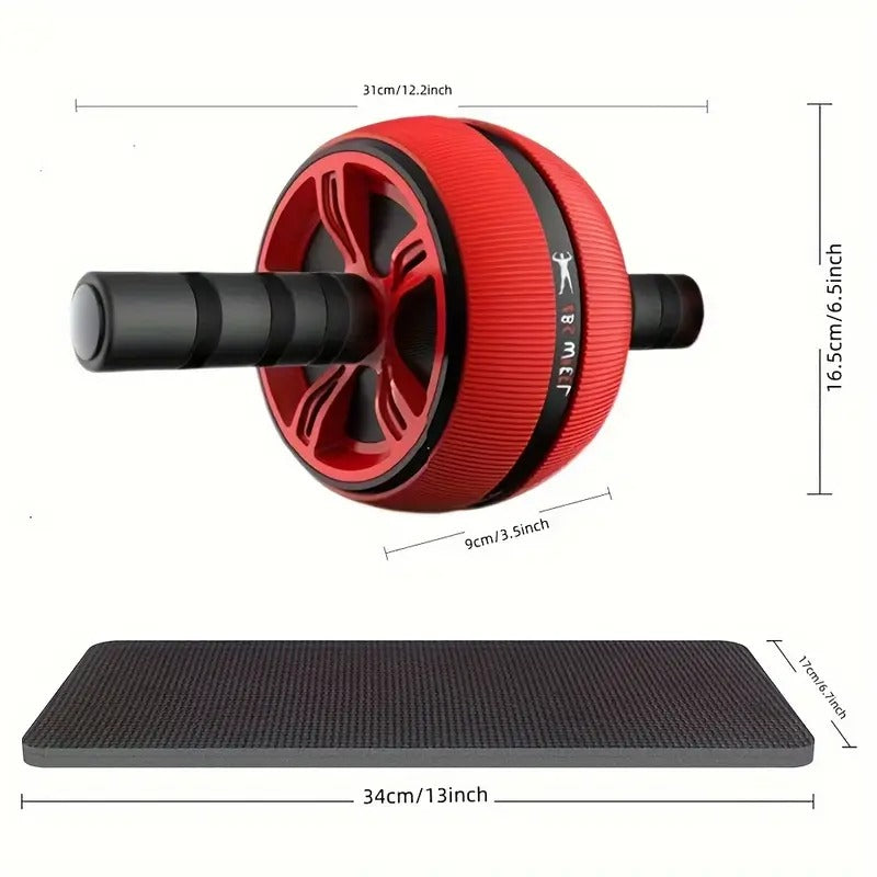 NNETM Wide Grip Ab Roller Wheel with Knee Pad