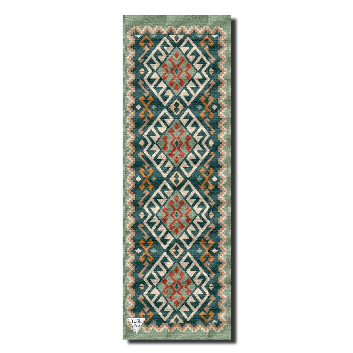 Moab Plains Yoga Mat – 6 mm Extra Thick, Double-Sided Non-Slip, Eco-Friendly PER with Moss Green Nature-Inspired Design | Yune Yoga